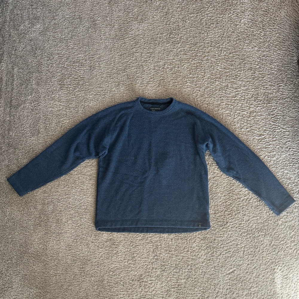 Royal Robbins Textured Crewneck Sweater in Slate Blue